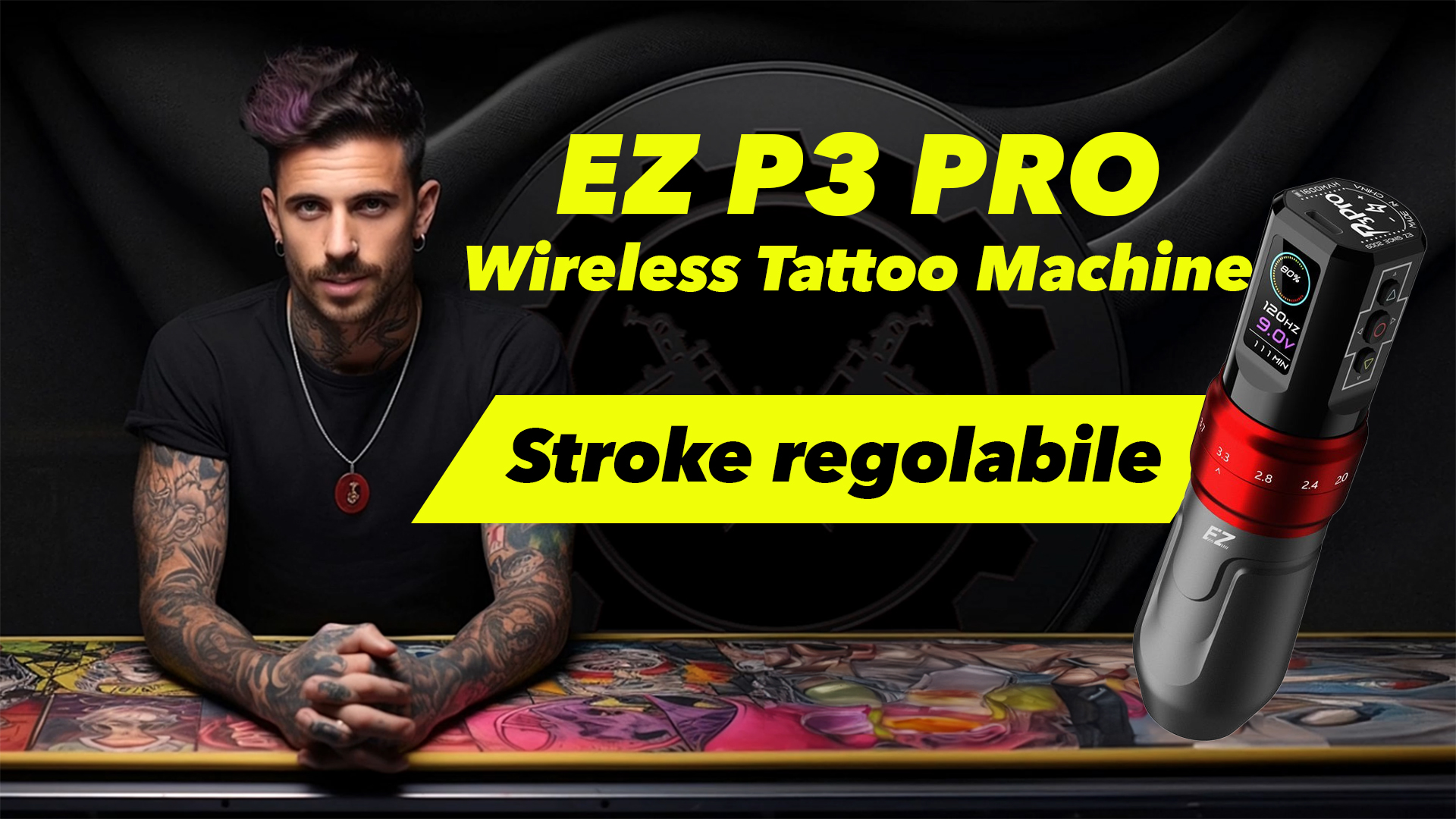 P3 Pro Wireless Tattoo Machine